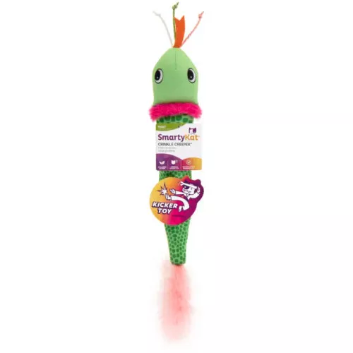 SmartyKat Crinkle Creeper Kicker Catnip-Packed Cat Toy